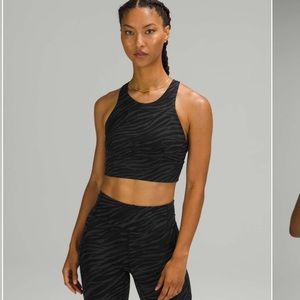 Lululemon Wunder Train Long-Line Bra Le Tigre Camo Deep Coal Multi